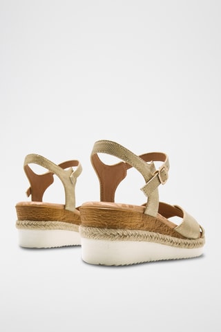 Sandalen met Sleehak Elif - Beige