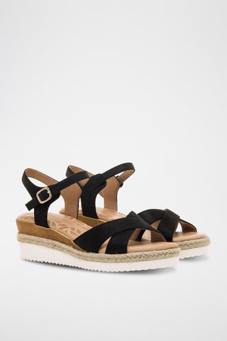 Sandalen met Sleehak Elif - Zwart