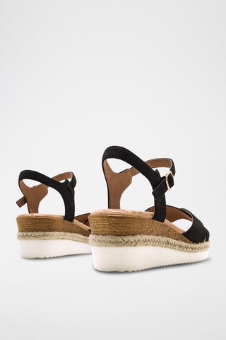 Sandalen met Sleehak Elif - Zwart