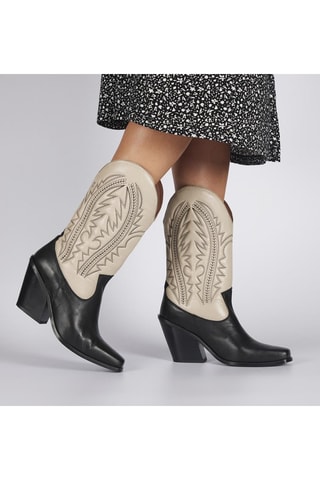 Leren Cowboylaarzen - Ecru - Gioseppo