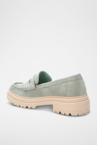 Mocassins - Zeegroen