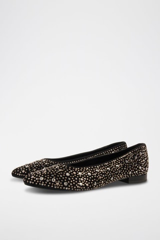 Nubuck Ballerina's - Zwart - Gioseppo