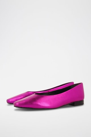 Leren Ballerina's - Fuchsia - Gioseppo