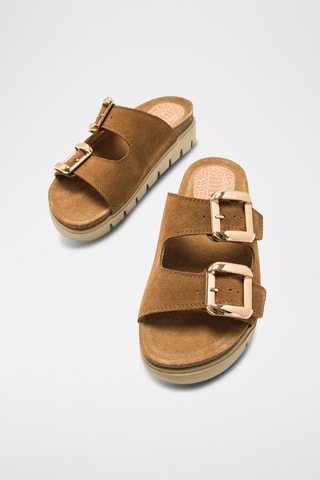 Nubuck Muiltjes Lion - Bruin