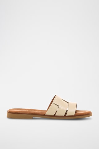 Leren Muiltjes Alysa - Beige