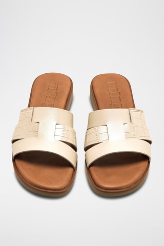 Leren Muiltjes Alysa - Beige