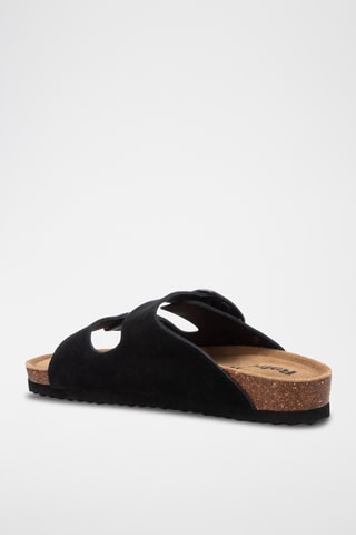 Nubuck Muiltjes - zwart