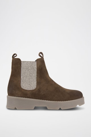 Nubuck Enkellaarzen - Taupe - Gioseppo