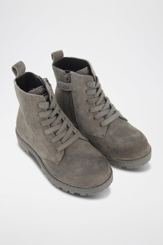 Nubuck Enkellaarzen - Grijs - Gioseppo