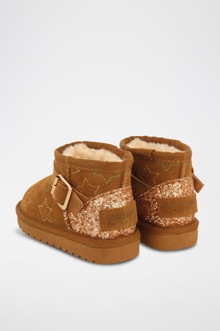 Gevoerde Nubuck Enkellaarzen - Bruin - Gioseppo