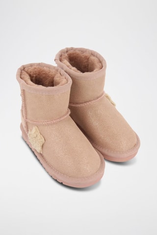 Gevoerde Nubuck Enkellaarzen - Roze - Gioseppo