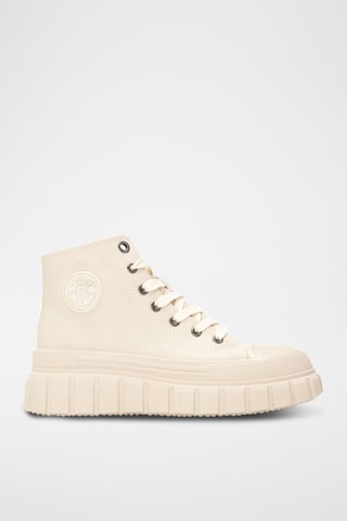 Hoge Platform Sneakers - Beige