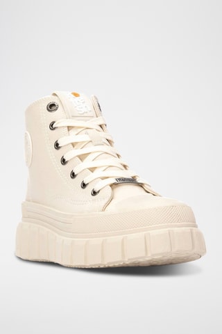 Hoge Platform Sneakers - Beige