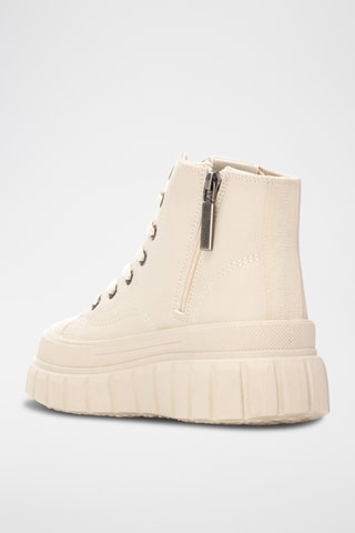 Hoge Platform Sneakers - Beige