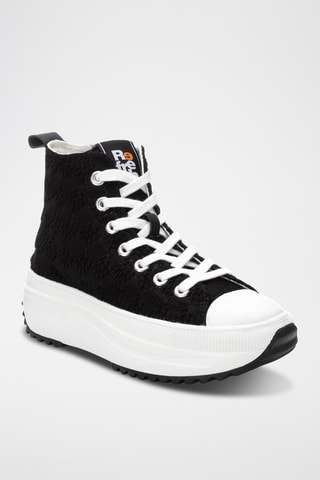 Hoge Platform Sneakers - Zwart