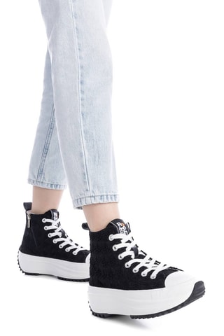 Hoge Platform Sneakers - Zwart