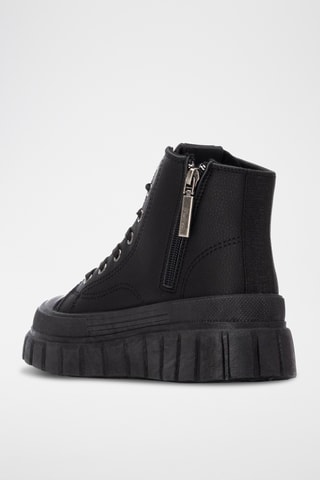 Hoge Platform Sneakers - Zwart