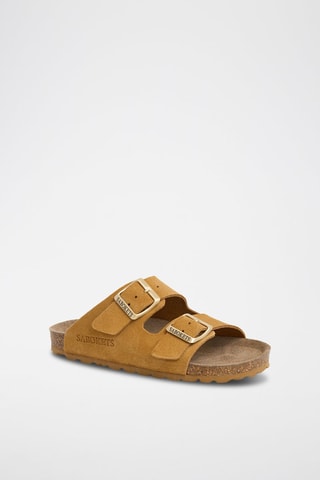 Mules en nubuck - Marron