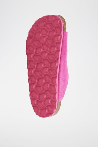 Mules en nubuck - Fuchsia