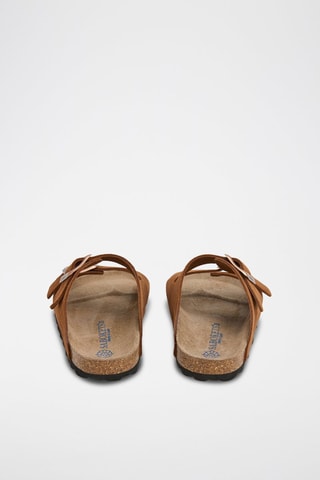 Mules en nubuck - Marron