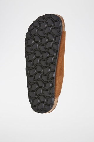 Mules en nubuck - Marron