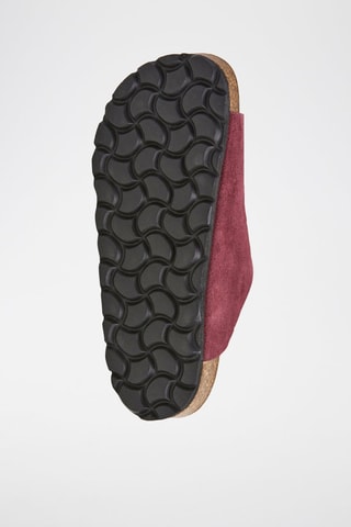 Mules en nubuck - Bordeaux