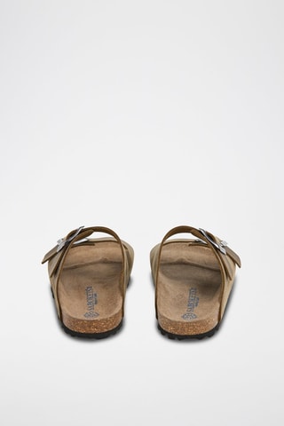 Mules en cuir - Kaki