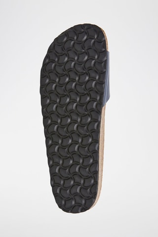 Mules en cuir - Bleu