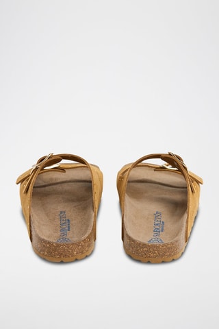 Mules em nobuck - Castanho