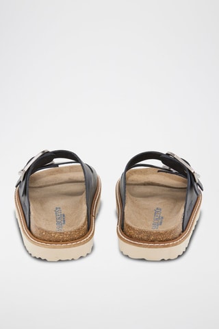 Mules en cuir - Bleu marine