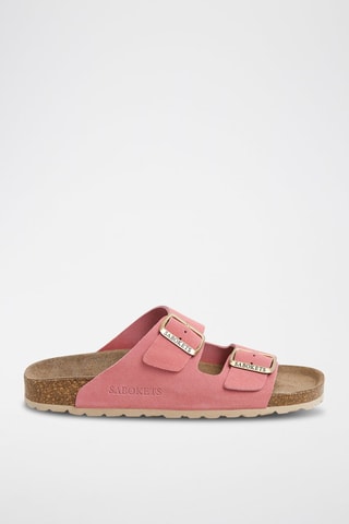 Mules em nobuck - Rosa