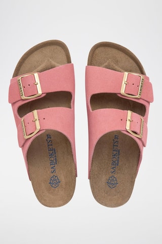 Mules em nobuck - Rosa