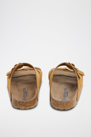 Mules em nobuck - Castanho