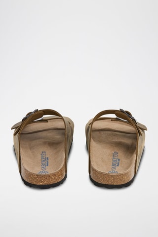 Mules em couro - Caqui