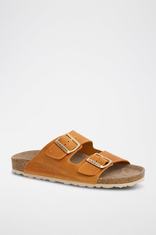 Mules em nobuck - Laranja