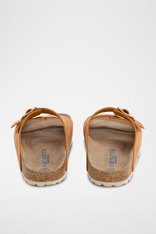 Mules em nobuck - Laranja