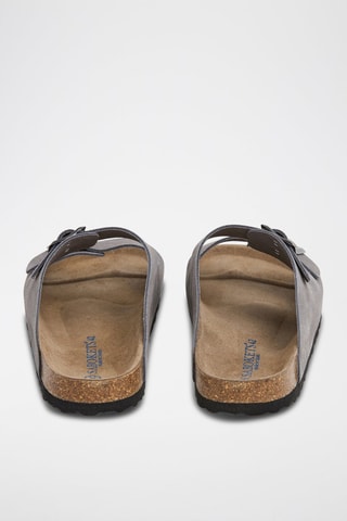 Mules en nubuck - Gris