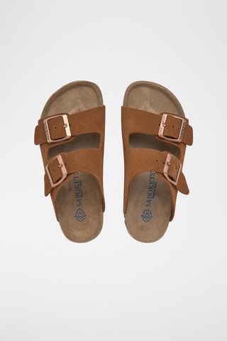 Mules nubuck - Marron