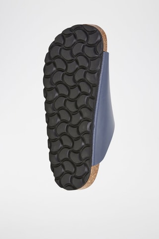 Mules en cuir - Bleu marine