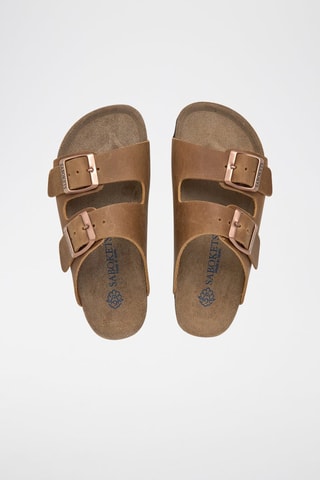 Mules en cuir - Marron