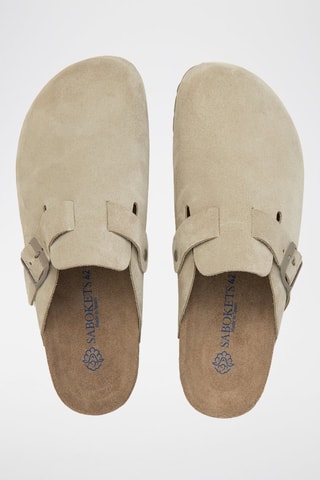 Sabots en nubuck - Kaki