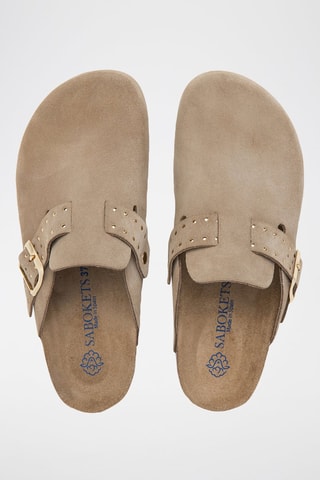 Sabots en nubuck - Marron