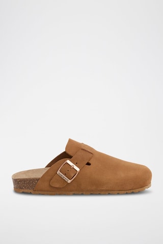 Sabots en nubuck - Marron