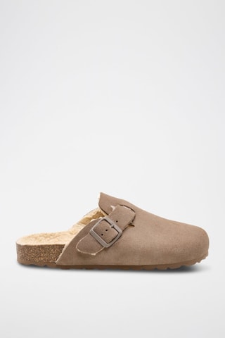 Sabots en nubuck - Marron