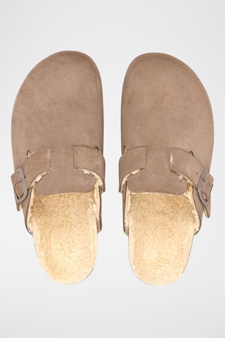 Sabots en nubuck - Marron