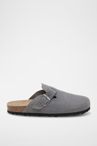 Sabots en cuir - Gris