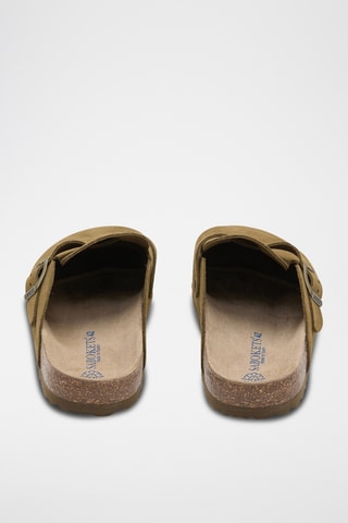 Sabots en cuir - Kaki