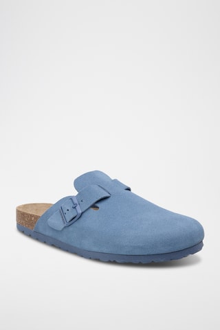 Sabots en cuir - Bleu