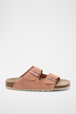 Mules em couro - Rosa