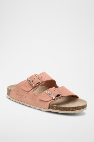 Mules em couro - Rosa